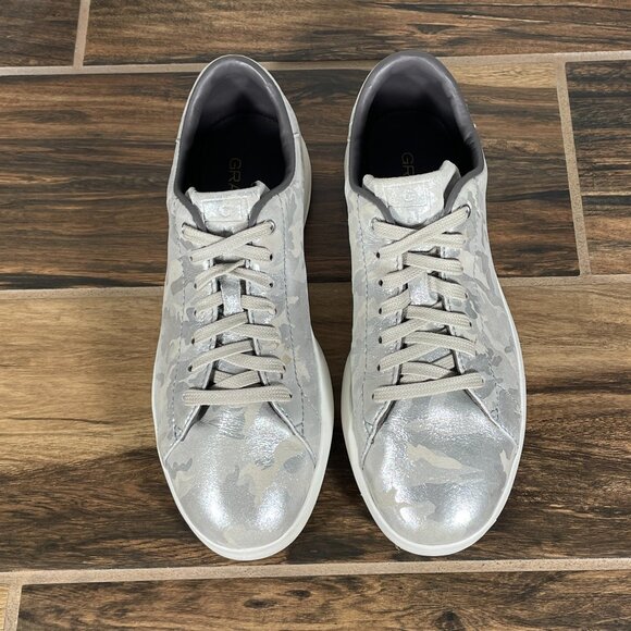 Cole Haan GrandPro Tennis Womens Size 7.5 Shoes Metallic Camo Lace Up Sneaker - Picture 12 of 13